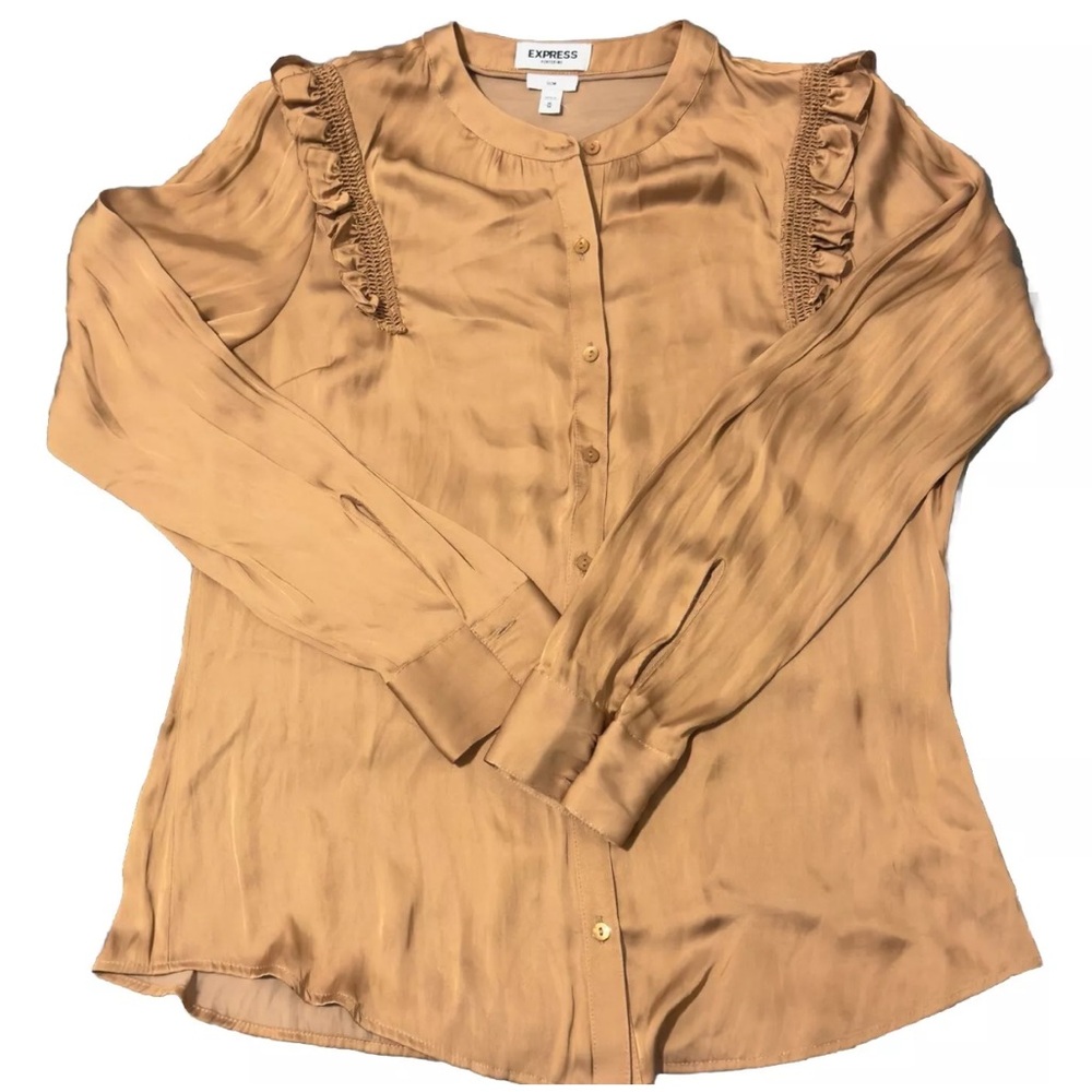 EXPRESS The‎ Portofino Shirt Womens Medium Brown